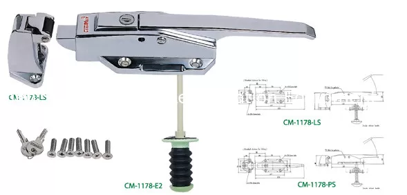 Reversible Plane Stainless Steel Door Hinge SS Swing Door Handle Coldroom Parts